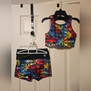 Rebel athletic rainbow set women's